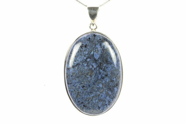 Polished Dumortierite Pendant - Sterling Silver #279328